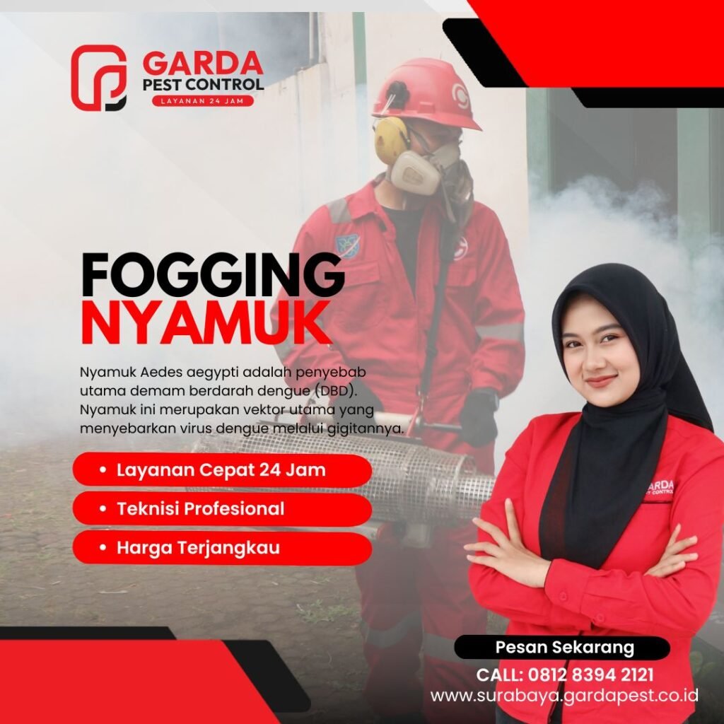 Jasa Fogging Nyamuk di Asemrowo Surabaya Profesional