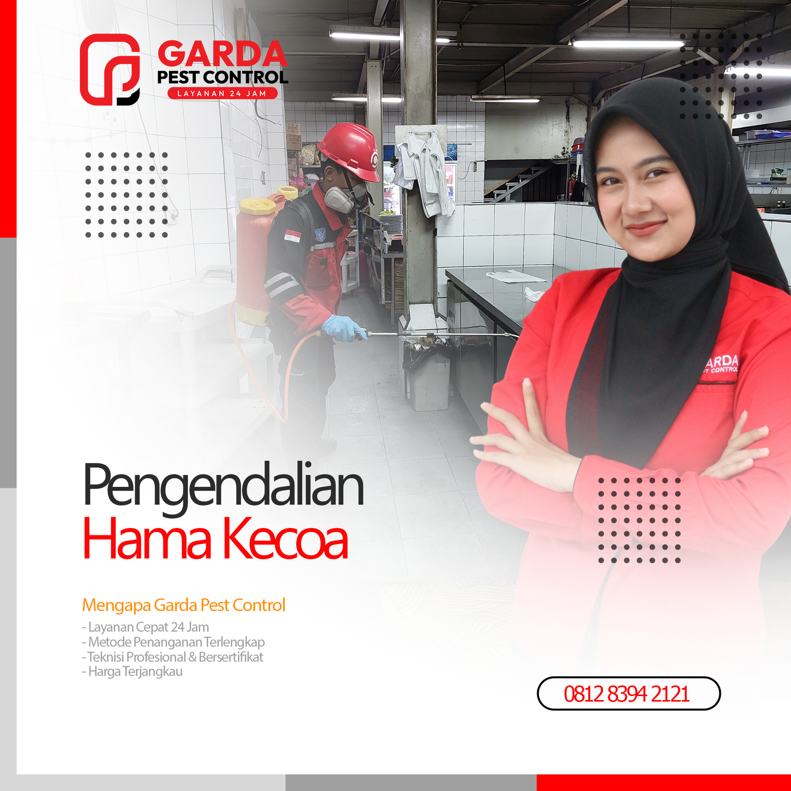 Jasa Pembasmi Kecoa Terdekat & Terbaik di Surabaya