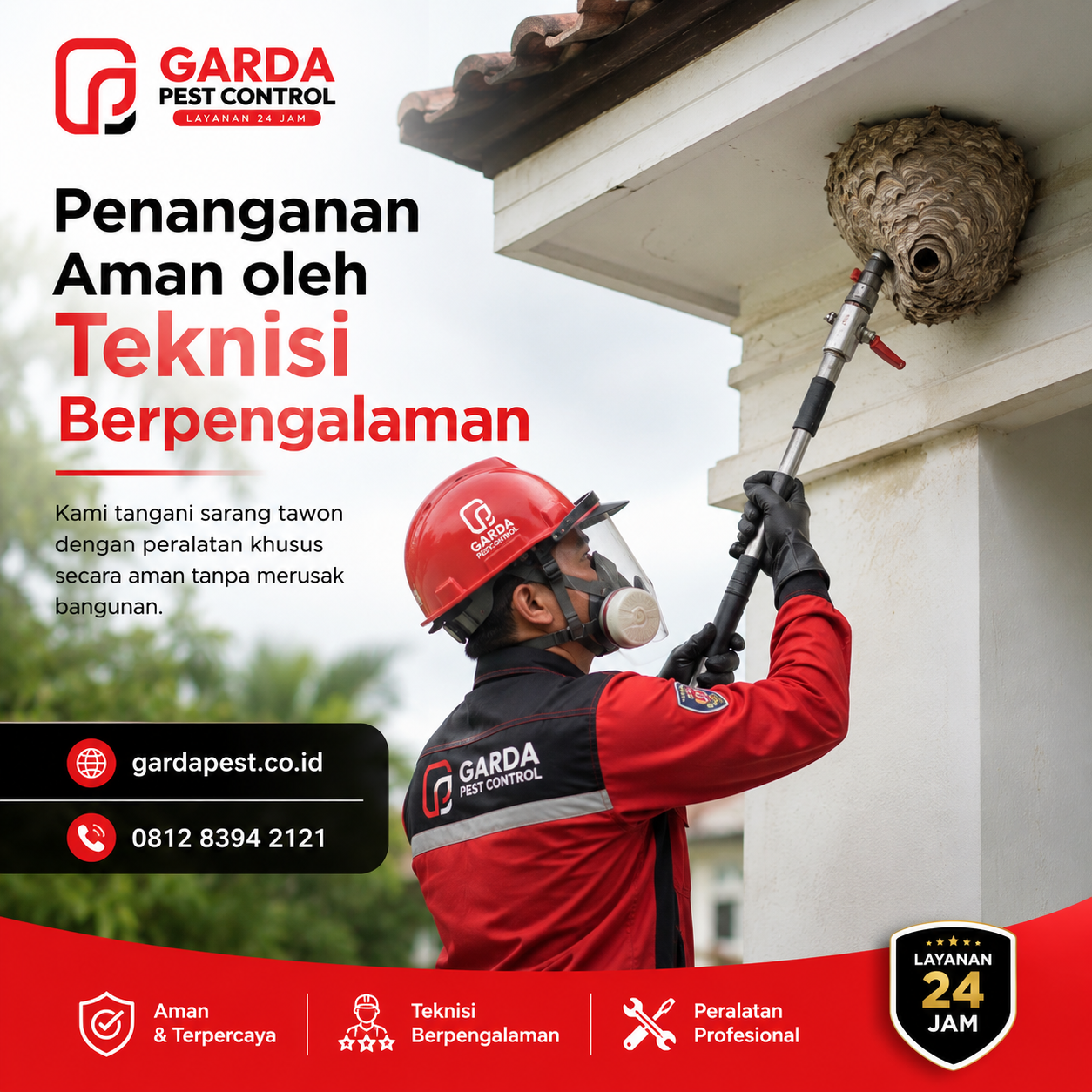 Jasa Pembasmi Tawon Darurat 24 Jam Surabaya: Penanganan Profesional untuk Ancaman Mendadak