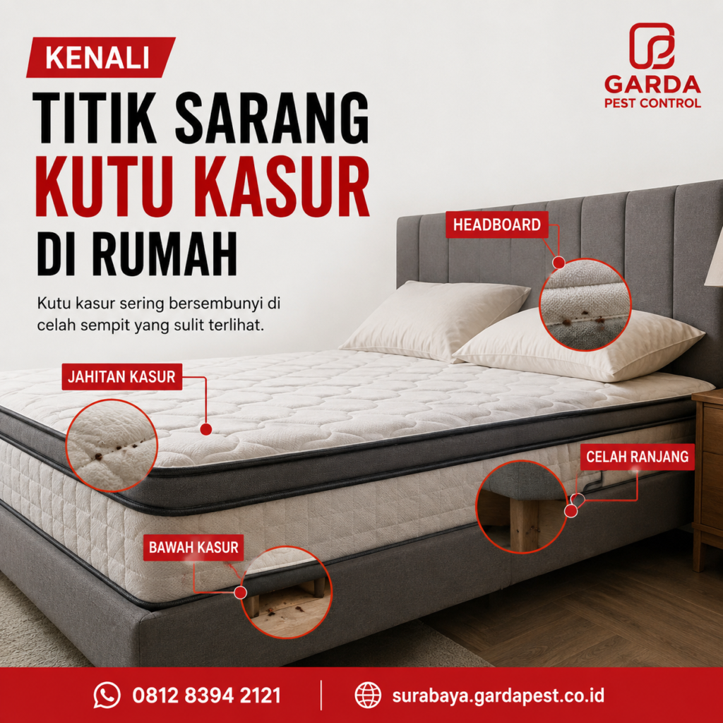 Jasa Pembasmi Kutu Busuk di Surabaya - Kasur Anti Kutu