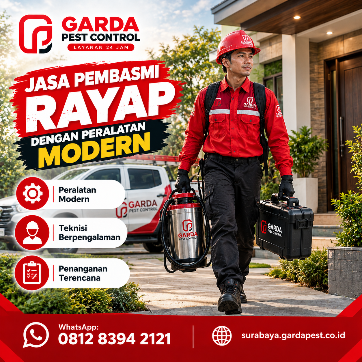 Jasa Anti Rayap di Rungkut Surabaya Bergaransi 3-5 Tahun