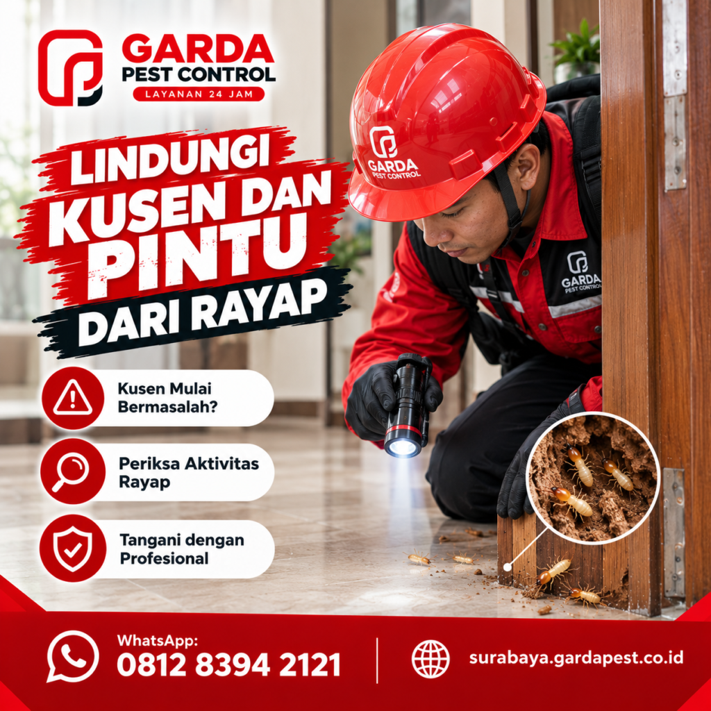 Jasa Anti Rayap di Tandes Surabaya Teknisi Berpengalaman Bersertifikat