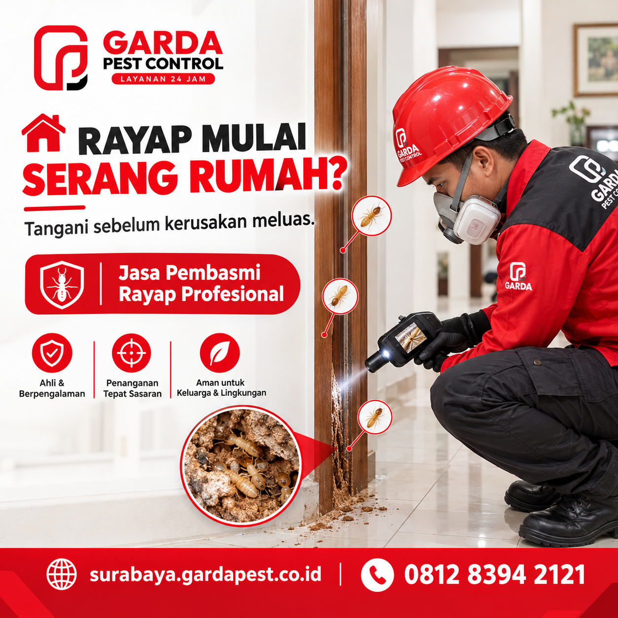 Jasa Anti Rayap di Wonokromo Surabaya Termurah Berkualitas