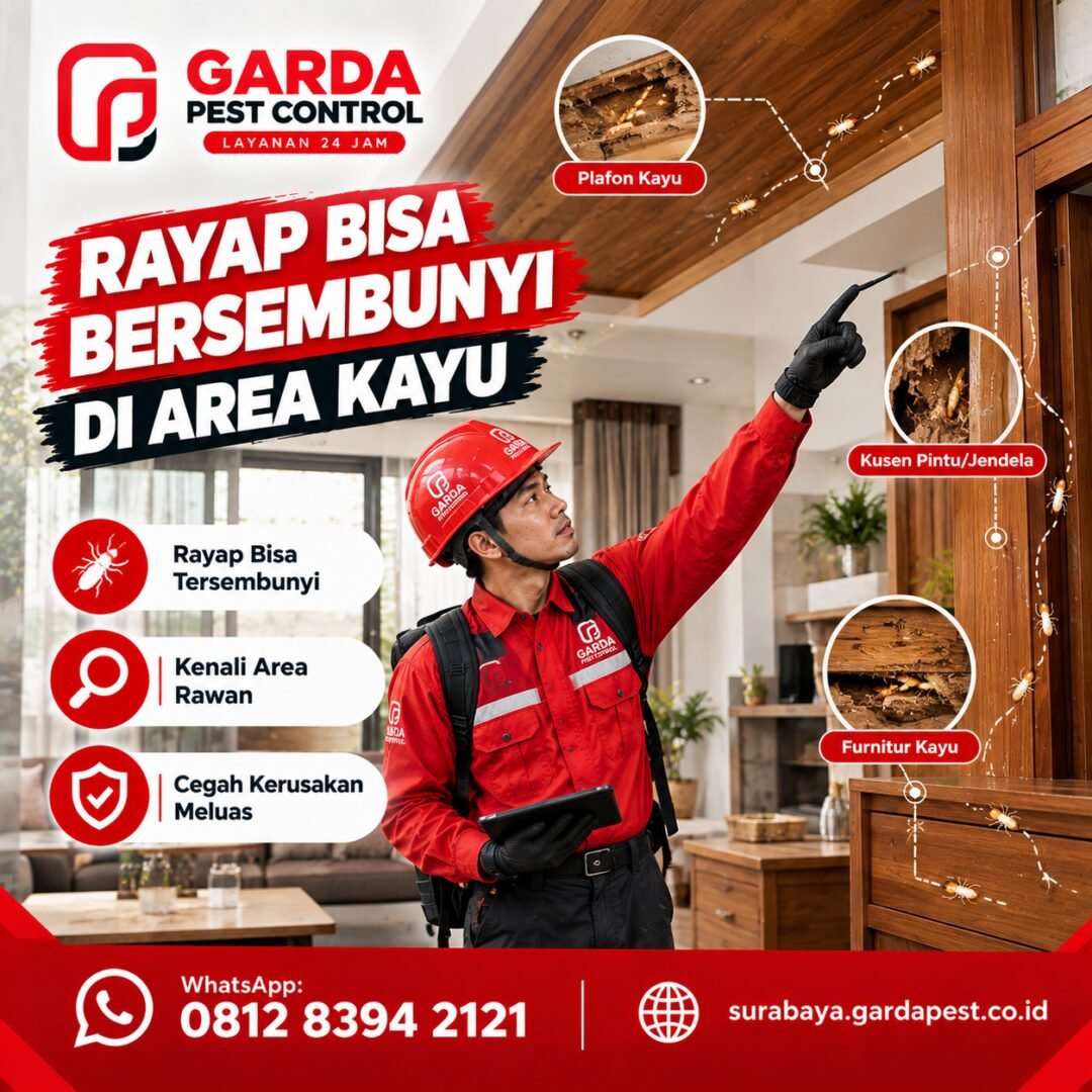 Jasa Anti Rayap di Sambikerep Surabaya Tuntas Hingga ke Akar