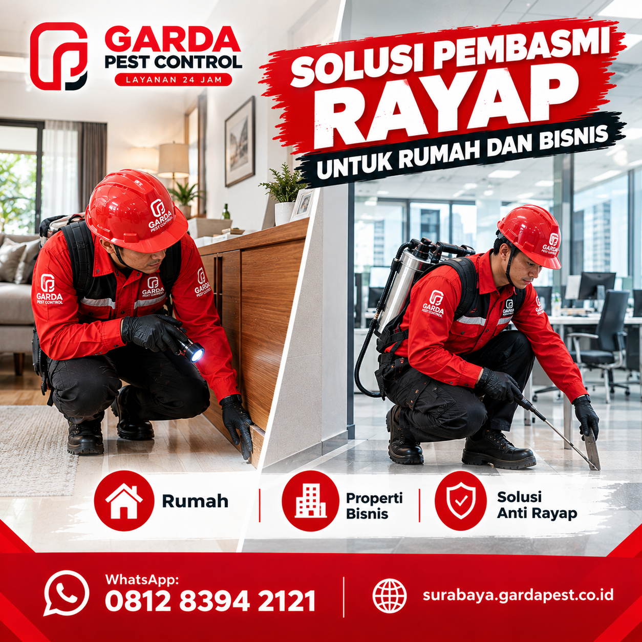Jasa Anti Rayap di Dukuh Pakis Surabaya Profesional Layanan 24 Jam