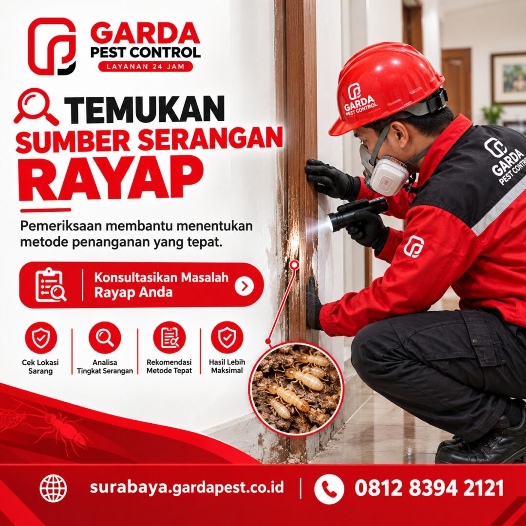 Jasa Pembasmi Rayap di Mulyorejo Surabaya Kualitas Terbaik