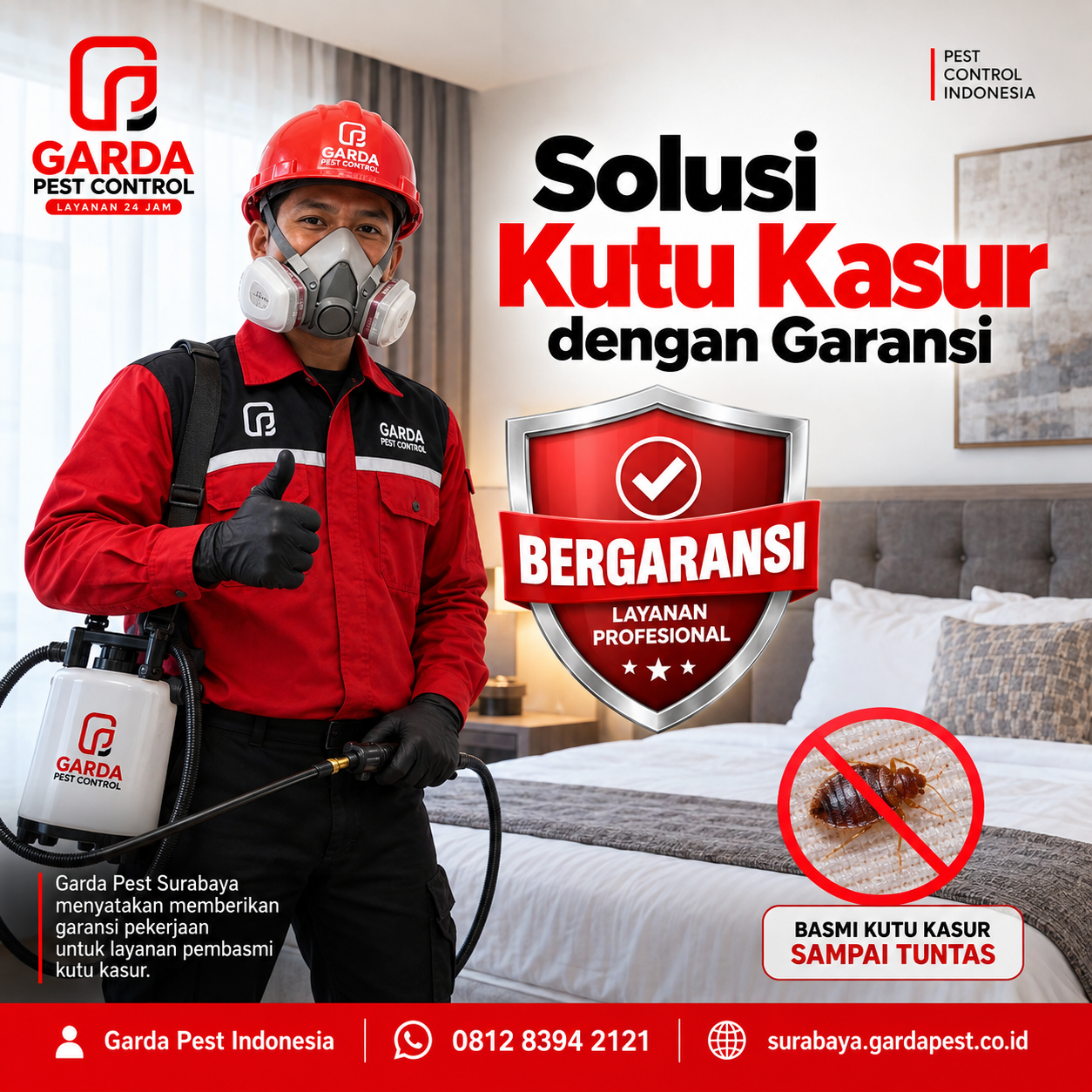 Jasa Basmi Kutu Kasur Terdekat di Surabaya Bergaransi